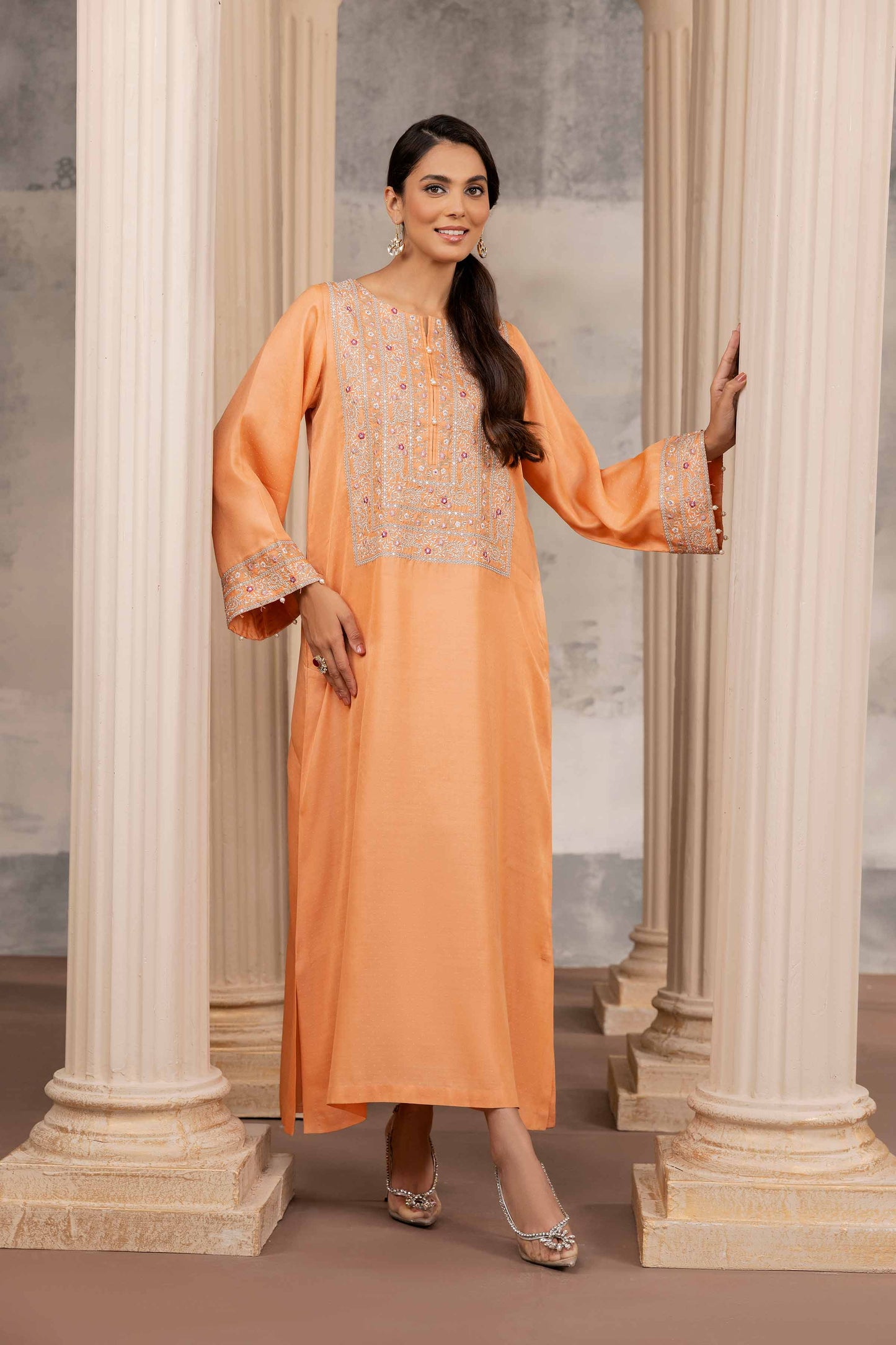 Nishat Linen - Embroidered Fustaan - FW23-09
