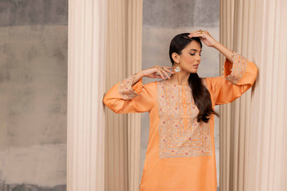 Nishat Linen - Embroidered Fustaan - FW23-09
