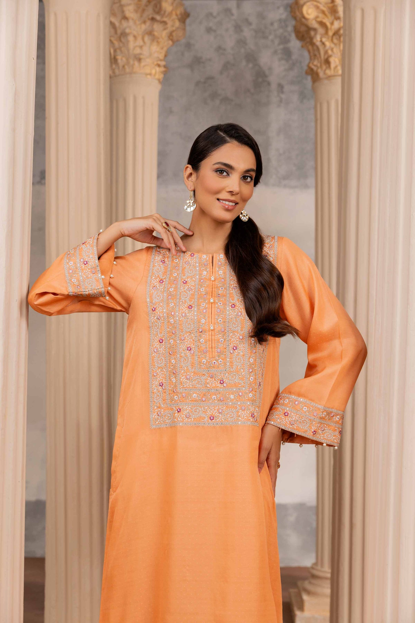Nishat Linen - Embroidered Fustaan - FW23-09