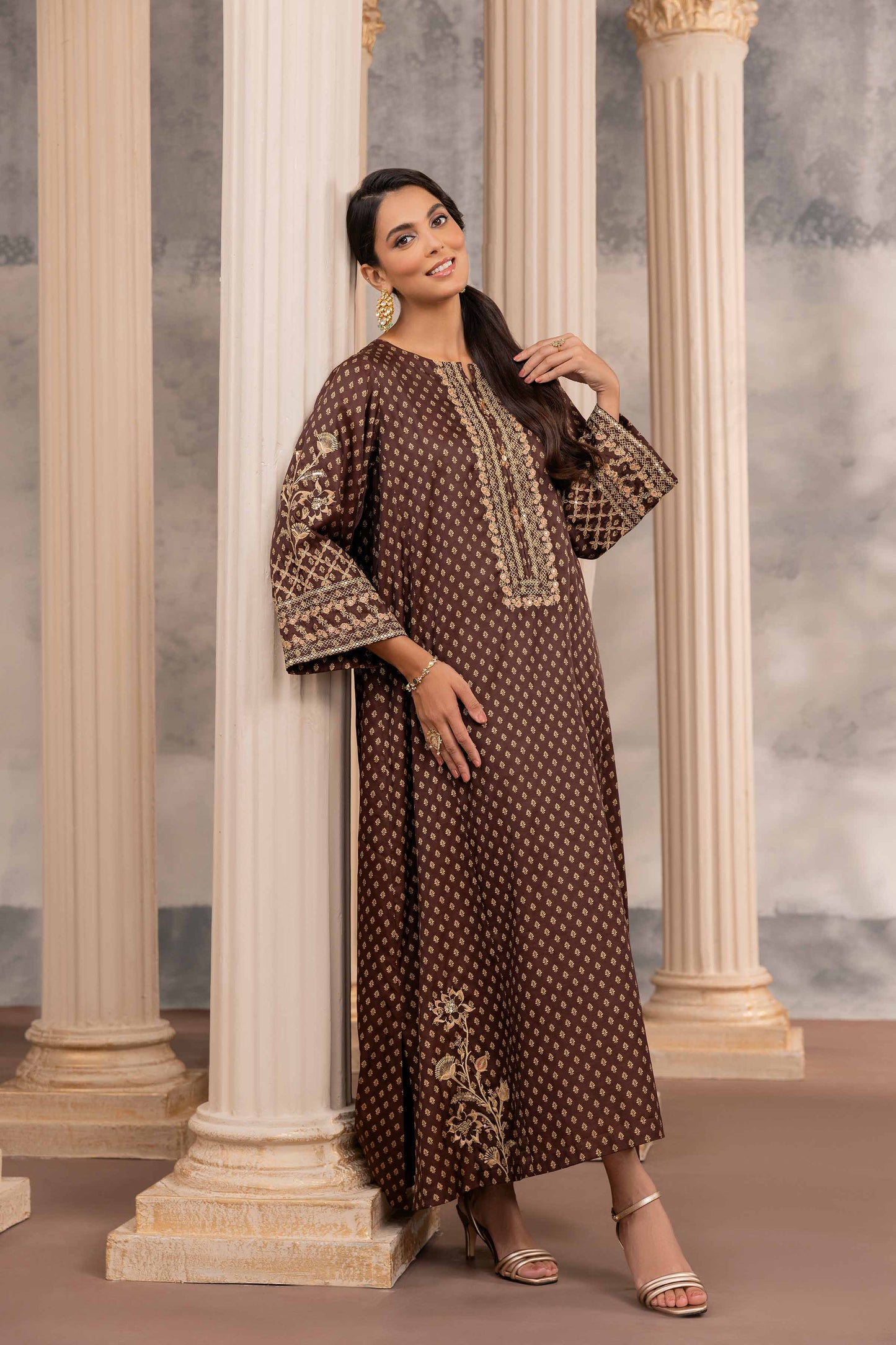 Nishat Linen - Embroidered Fustaan - FW23-10