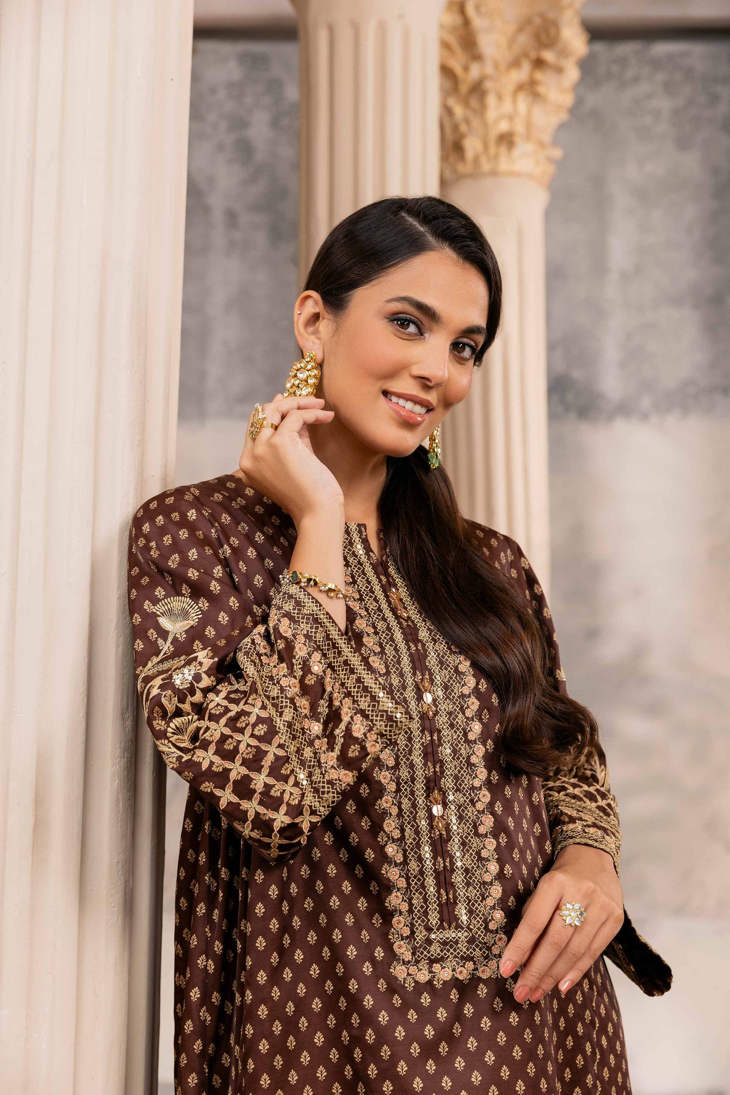 Nishat Linen - Embroidered Fustaan - FW23-10