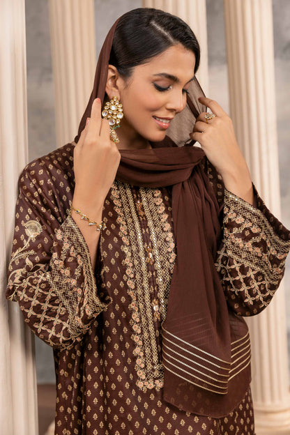 Nishat Linen - Embroidered Fustaan - FW23-10