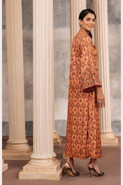 Nishat Linen - Printed Embroidered Fustaan - FW23-11