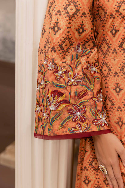 Nishat Linen - Printed Embroidered Fustaan - FW23-11