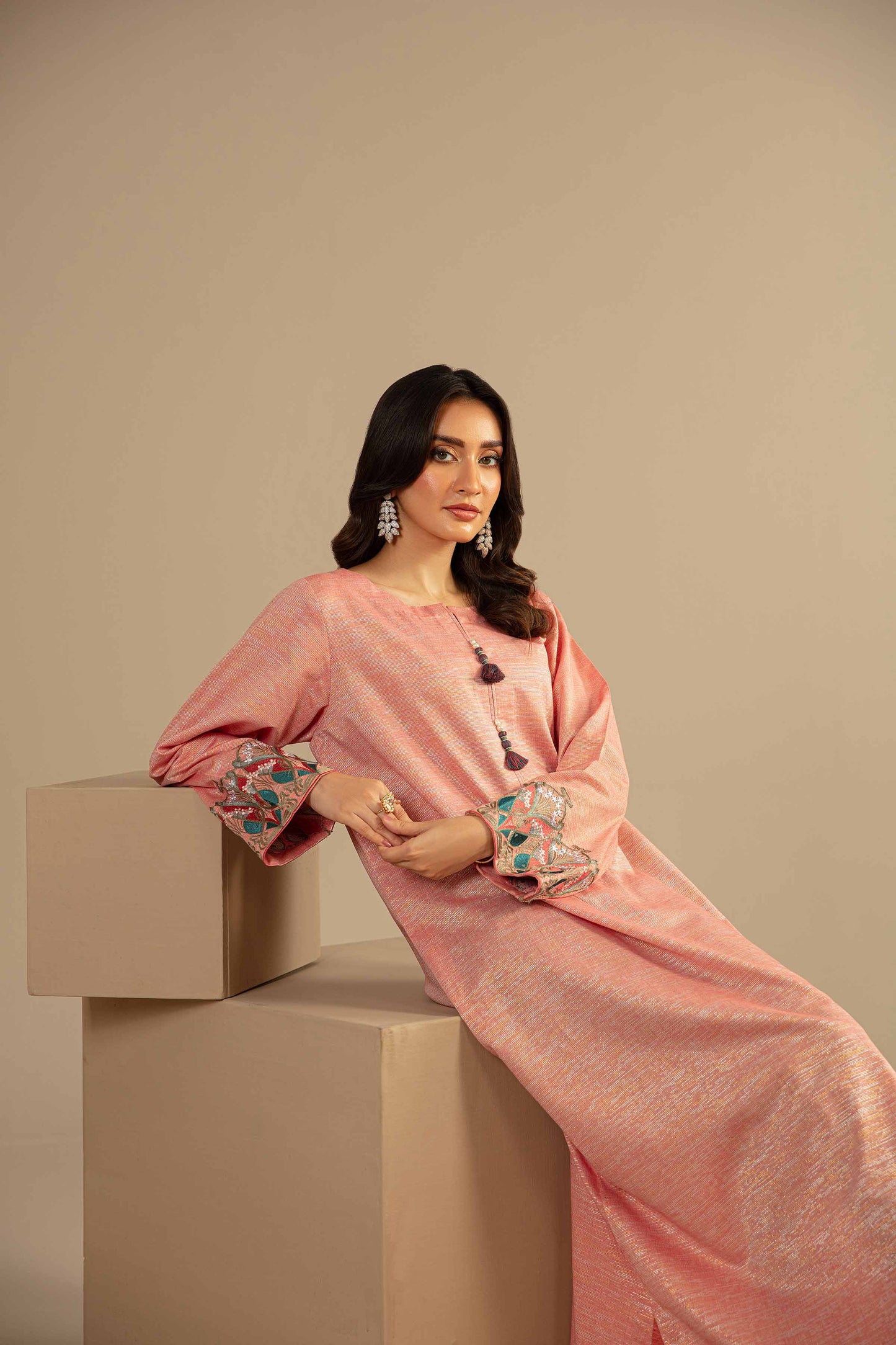 Nishat Linen - Embroidered Fustaan - FW23-34