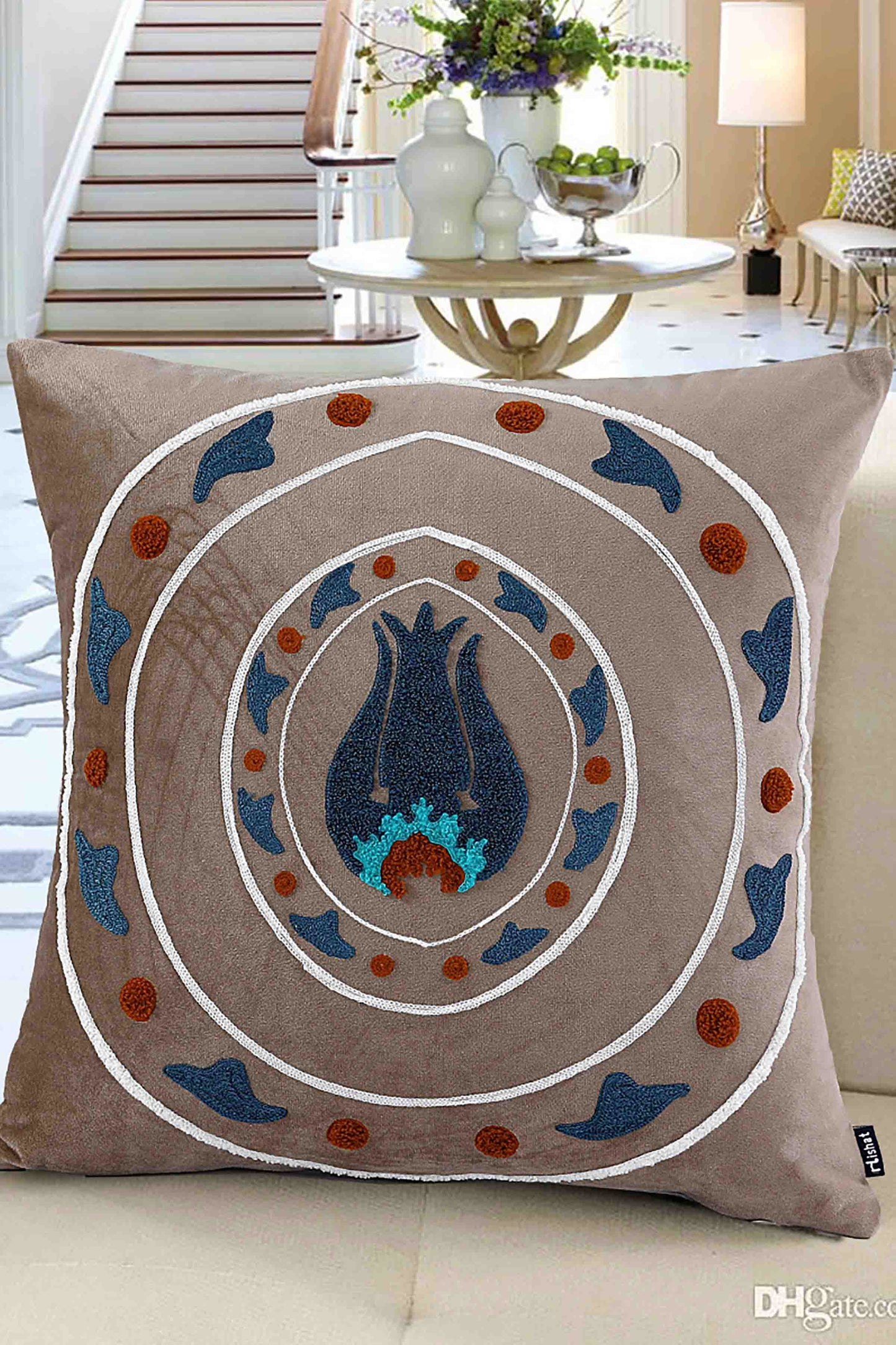 Nishat Linen - Floralful Cushion Cover Emb