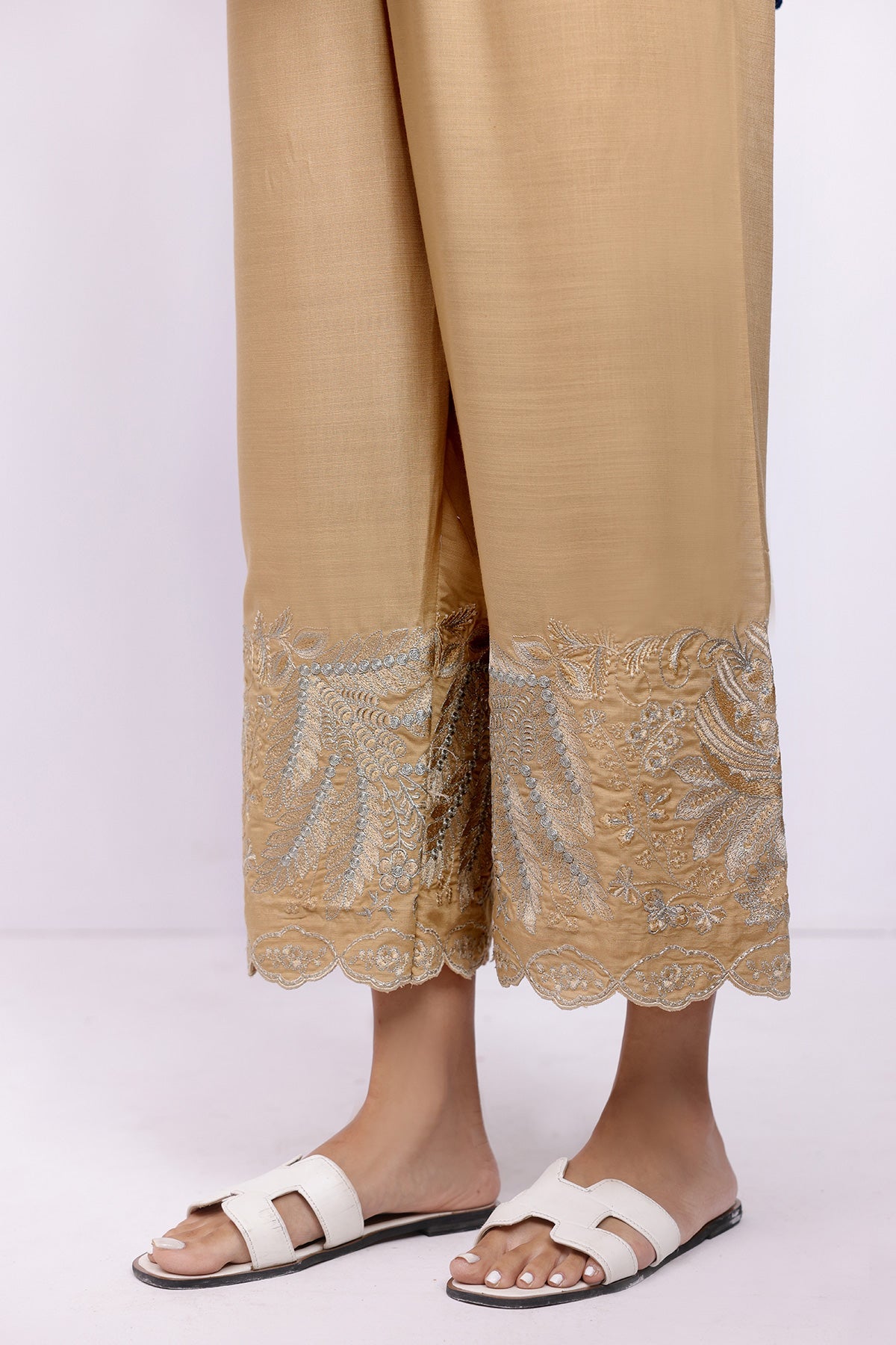 Raw Silk Trouser