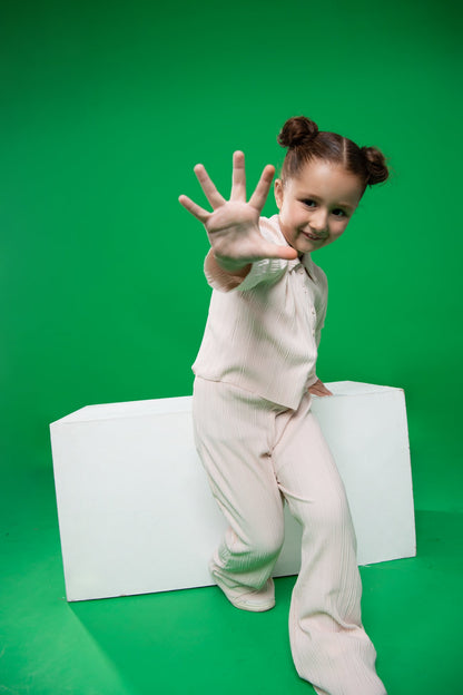 BTW - PLEATED TEXTURE 2PC SET