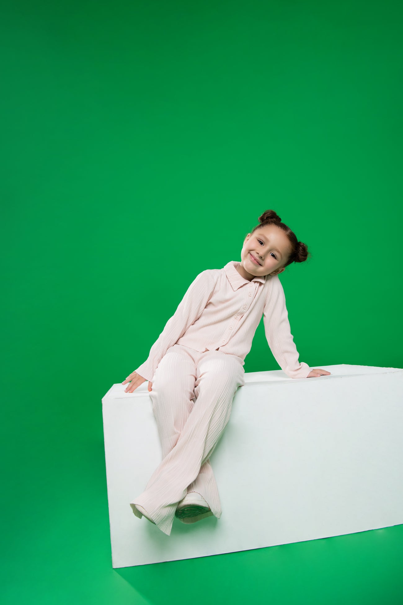 BTW - PLEATED TEXTURE 2PC SET