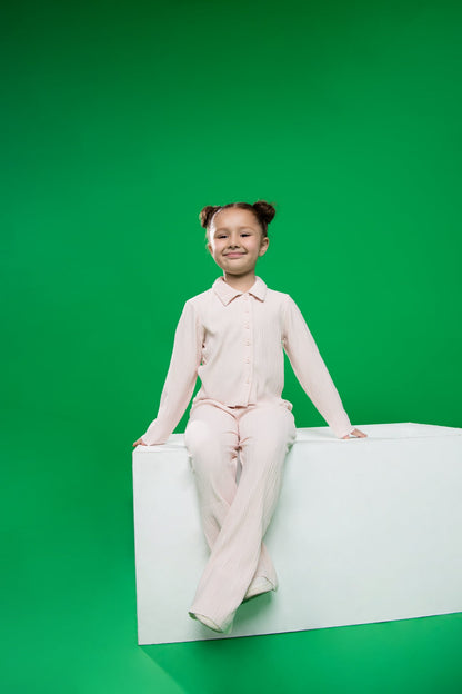 BTW - PLEATED TEXTURE 2PC SET