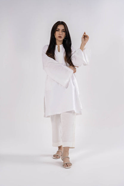 Dyed Chikan Kari Kurti