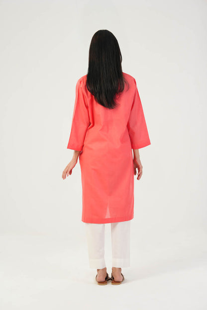 Dyed Dobby Kurti