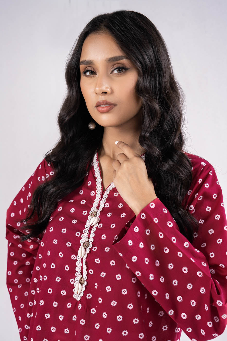 Printed Cambric Kurti