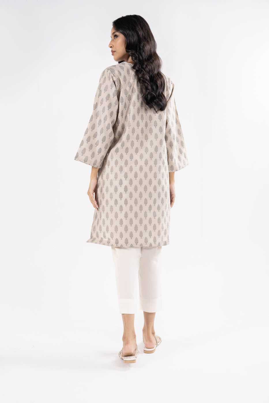 Dyed Jacquard Kurti