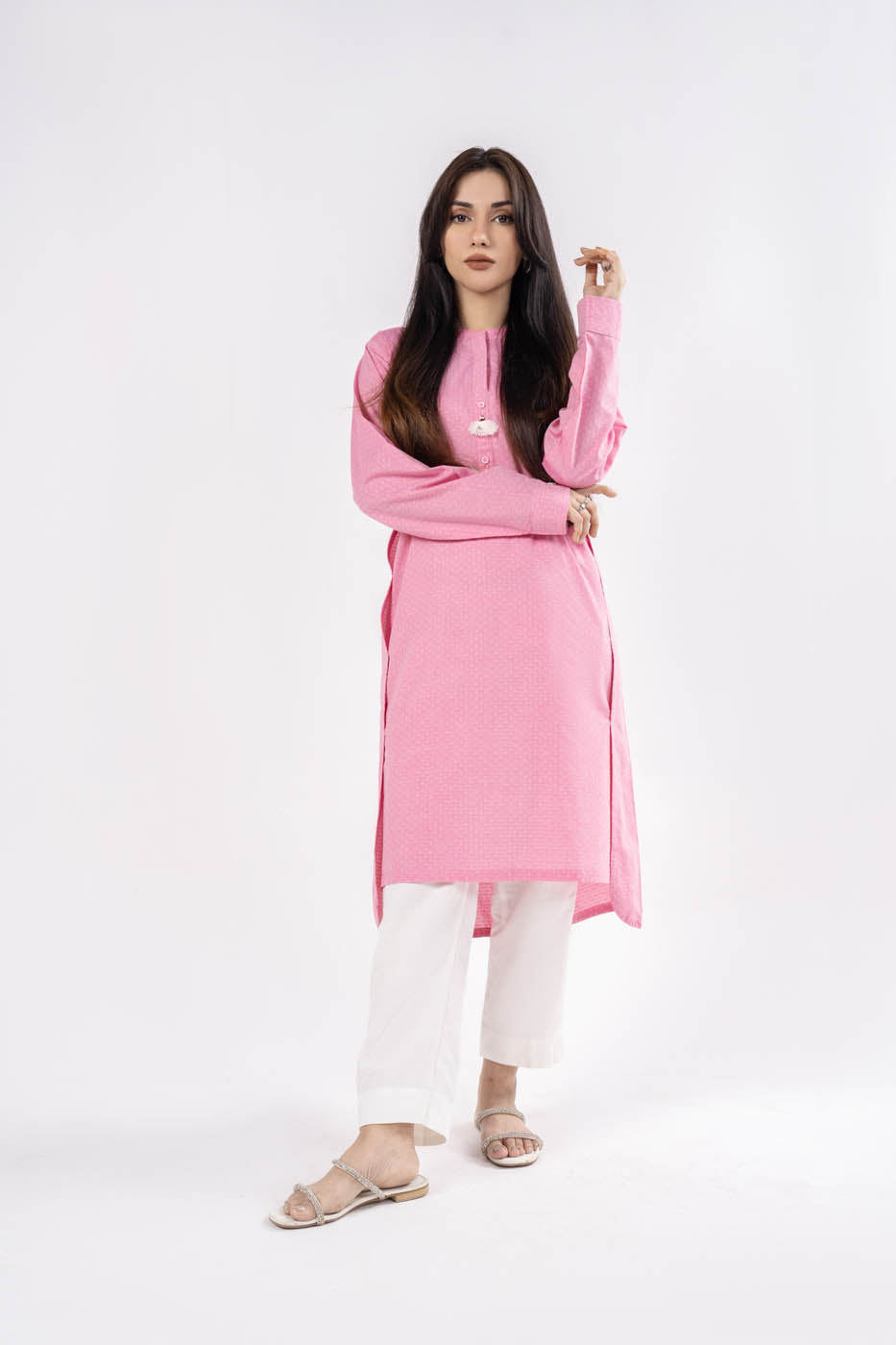 Dyed Dobby Kurti