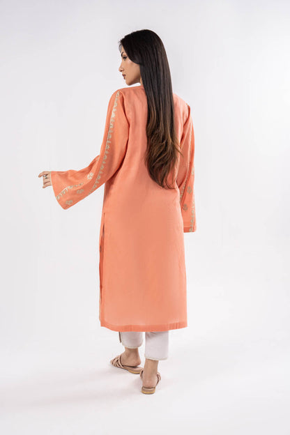 Printed Zari Lawn Kurti