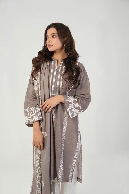 2 Pc Printed Khaddar Outfit