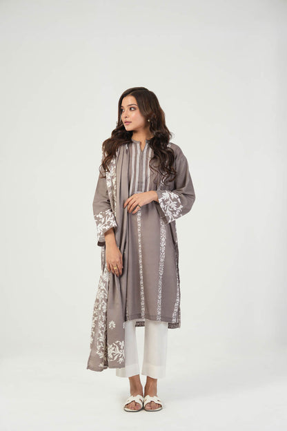 2 Pc Printed Khaddar Outfit