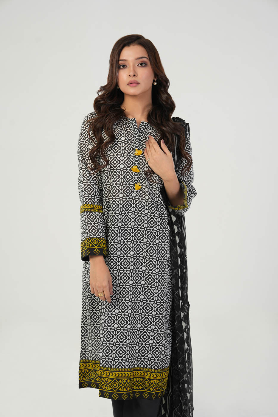 2 Pc Printed Lawn Outfit