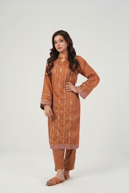 2 Pc Cotton Satin Outfit