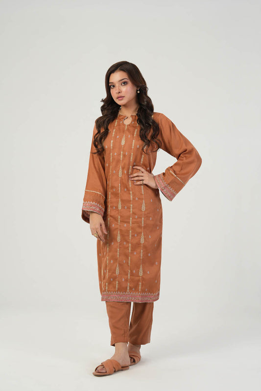 2 Pc Cotton Satin Outfit