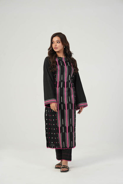 2 Pc Dyed Embroidered Outfit