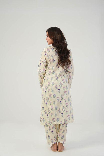2 Pc Printed Cambric Outfit