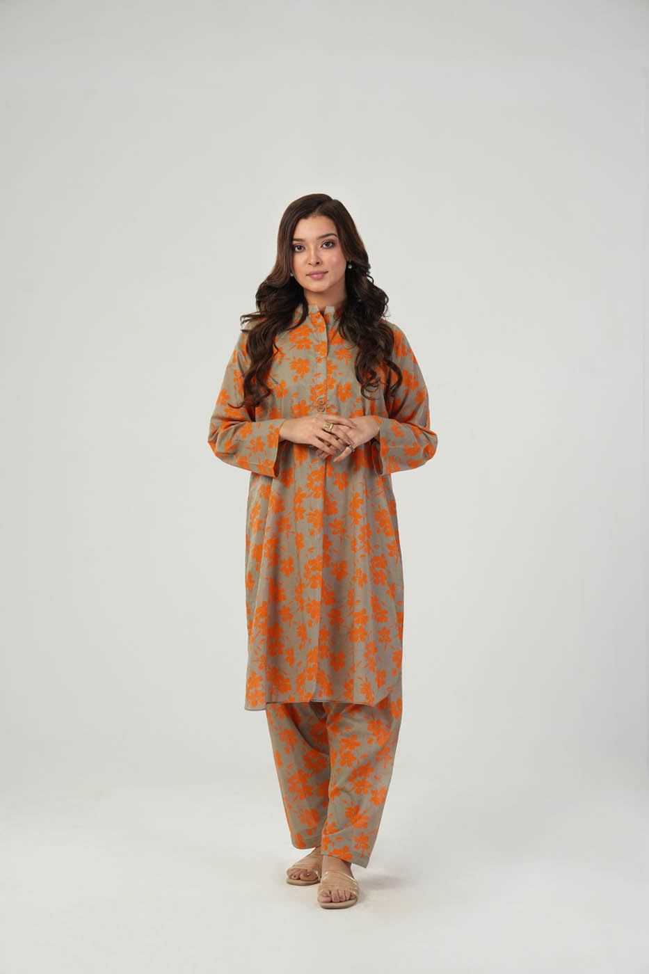 2 Pc Printed Cambric Outfit