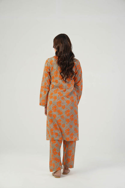 2 Pc Printed Cambric Outfit