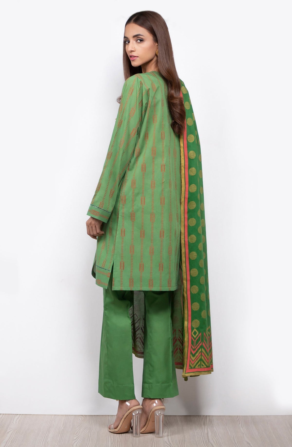 Orient - Unstitched 3 Piece Dyed Jacquard Suit