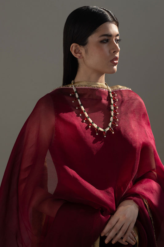 GOLD PLATED CHETAN NECKLACE