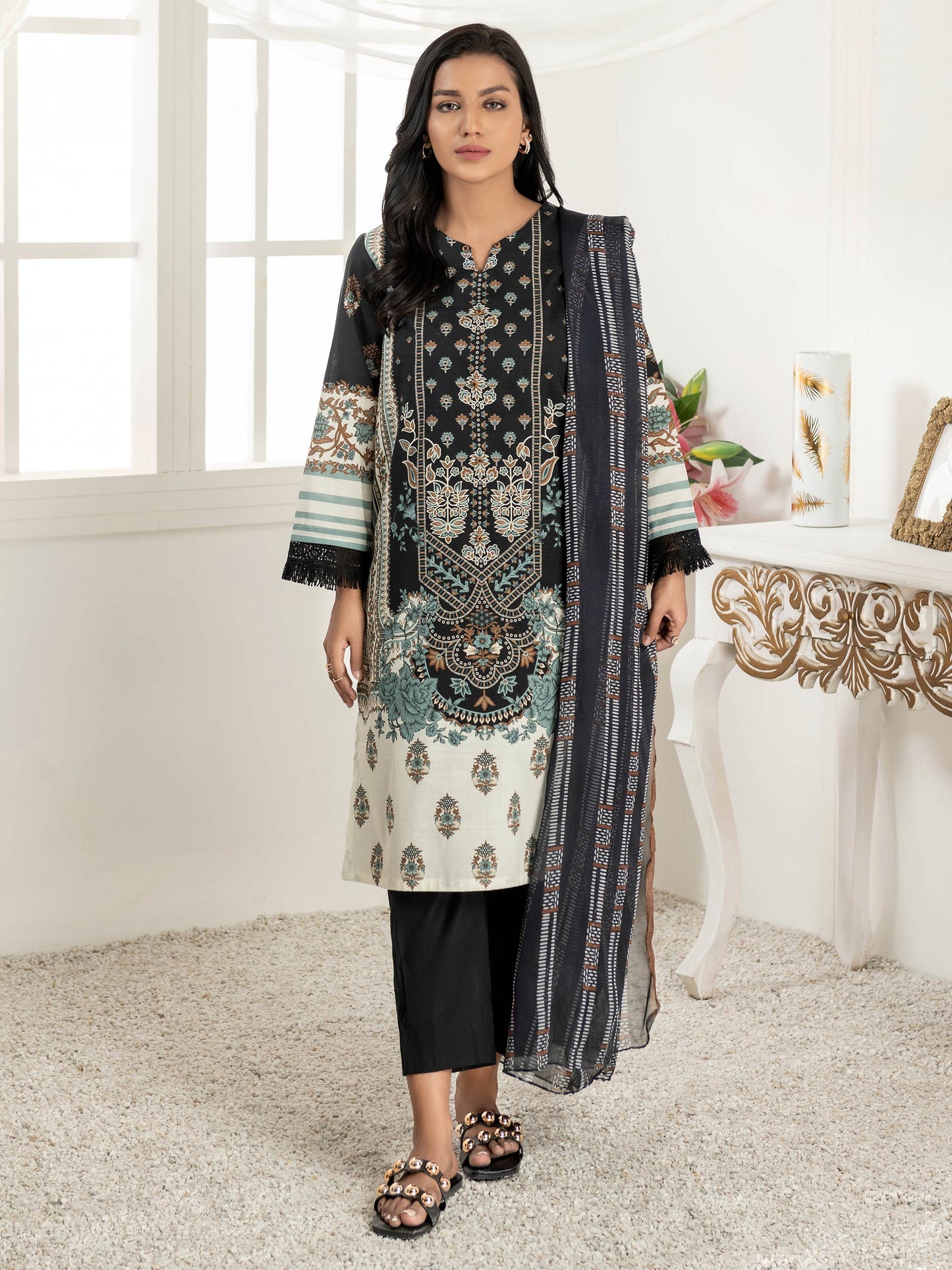 Limelight - 2 Piece Lawn Suit-Printed (Unstitched)