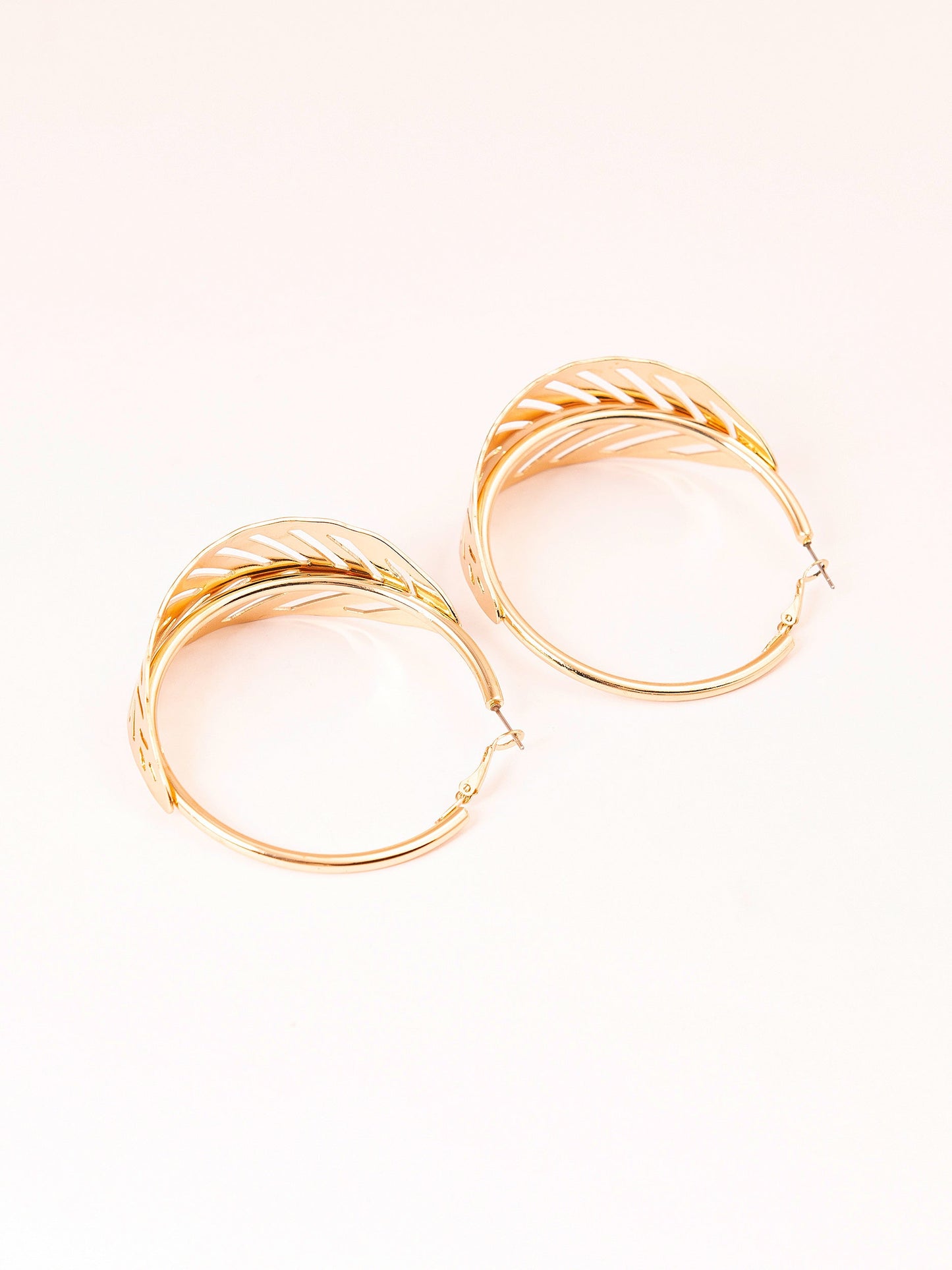 Limelight - Leaf Hoop Earrings