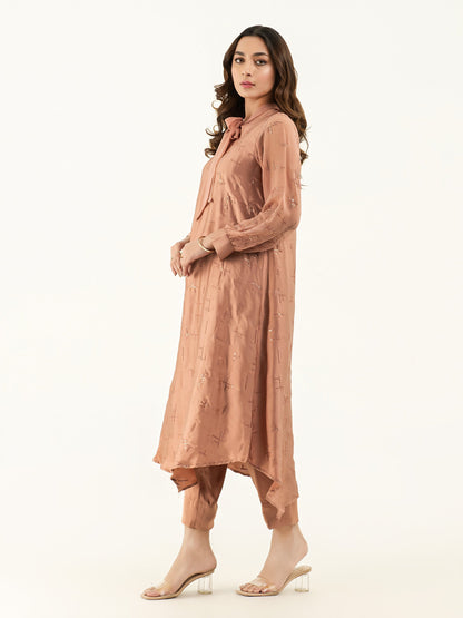 2 Piece Silk Suit-Embellished (Pret)