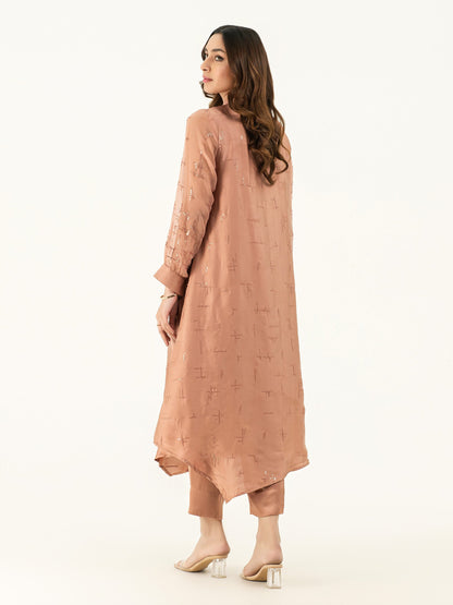 2 Piece Silk Suit-Embellished (Pret)