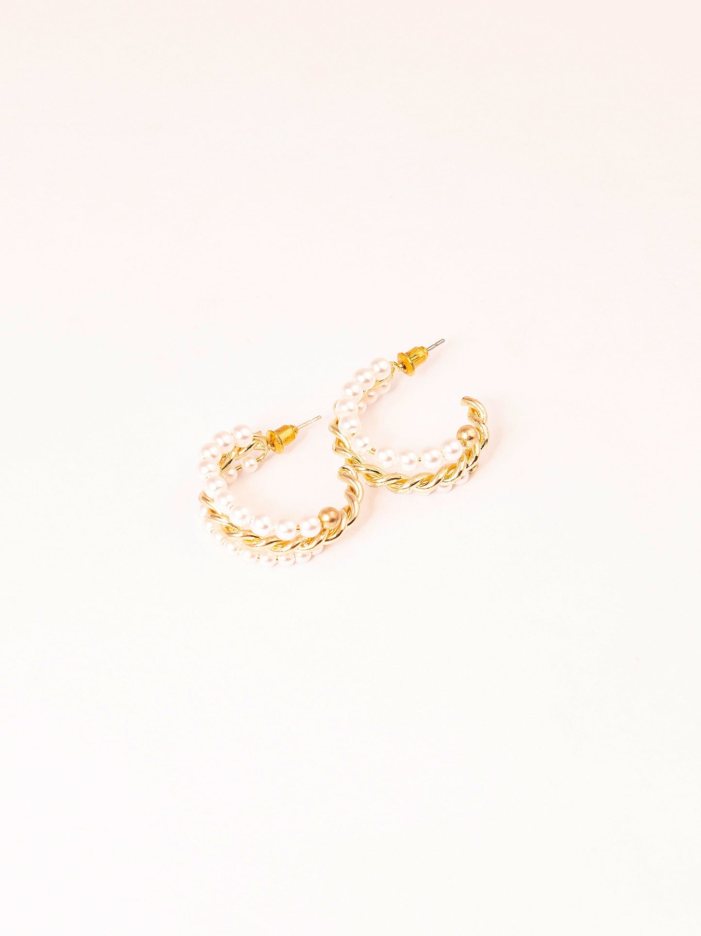 Limelight - Pearl C-Hoop Earrings