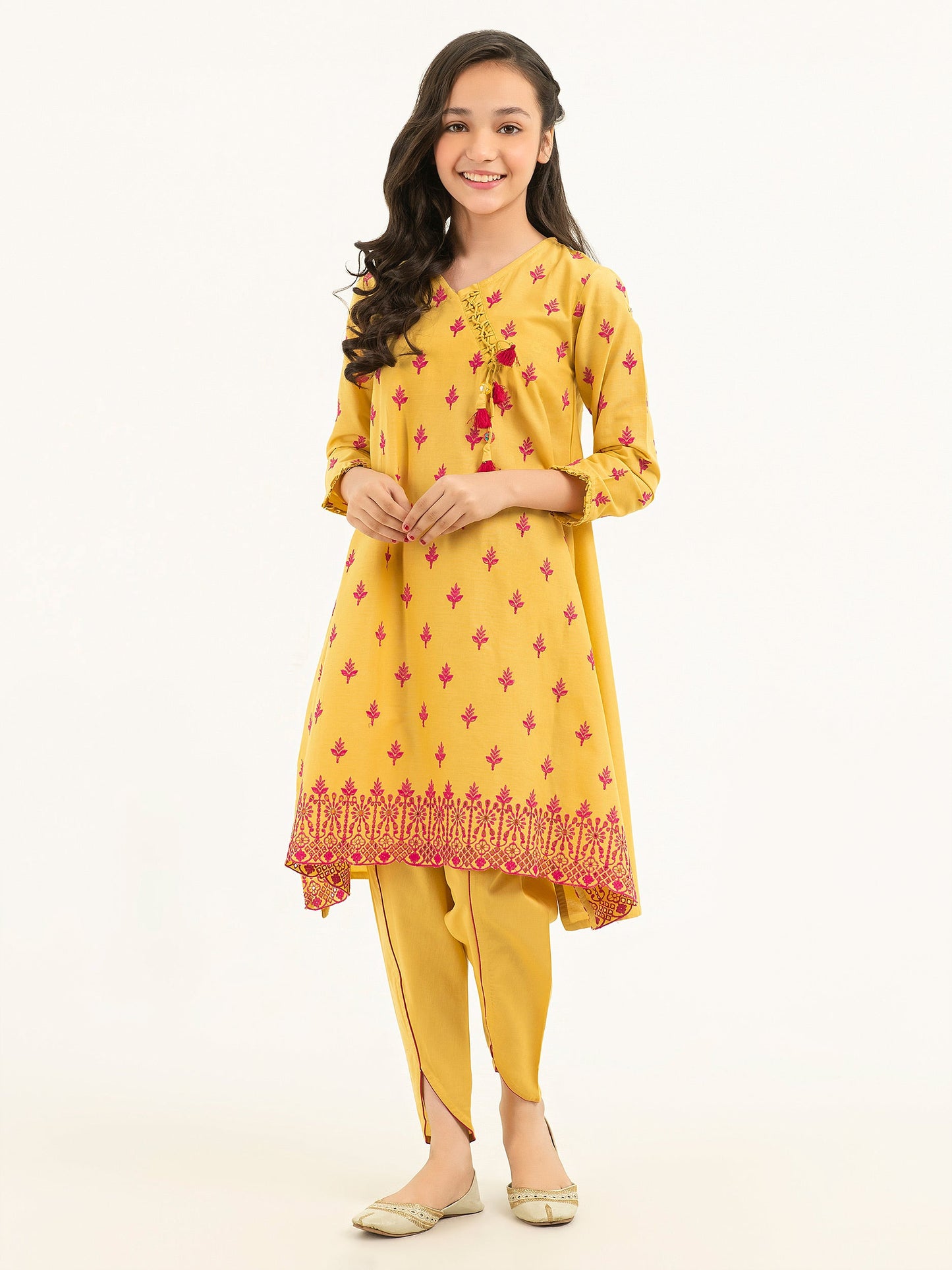 2 Piece Winter Cotton Suit-Embroidered (Pret)