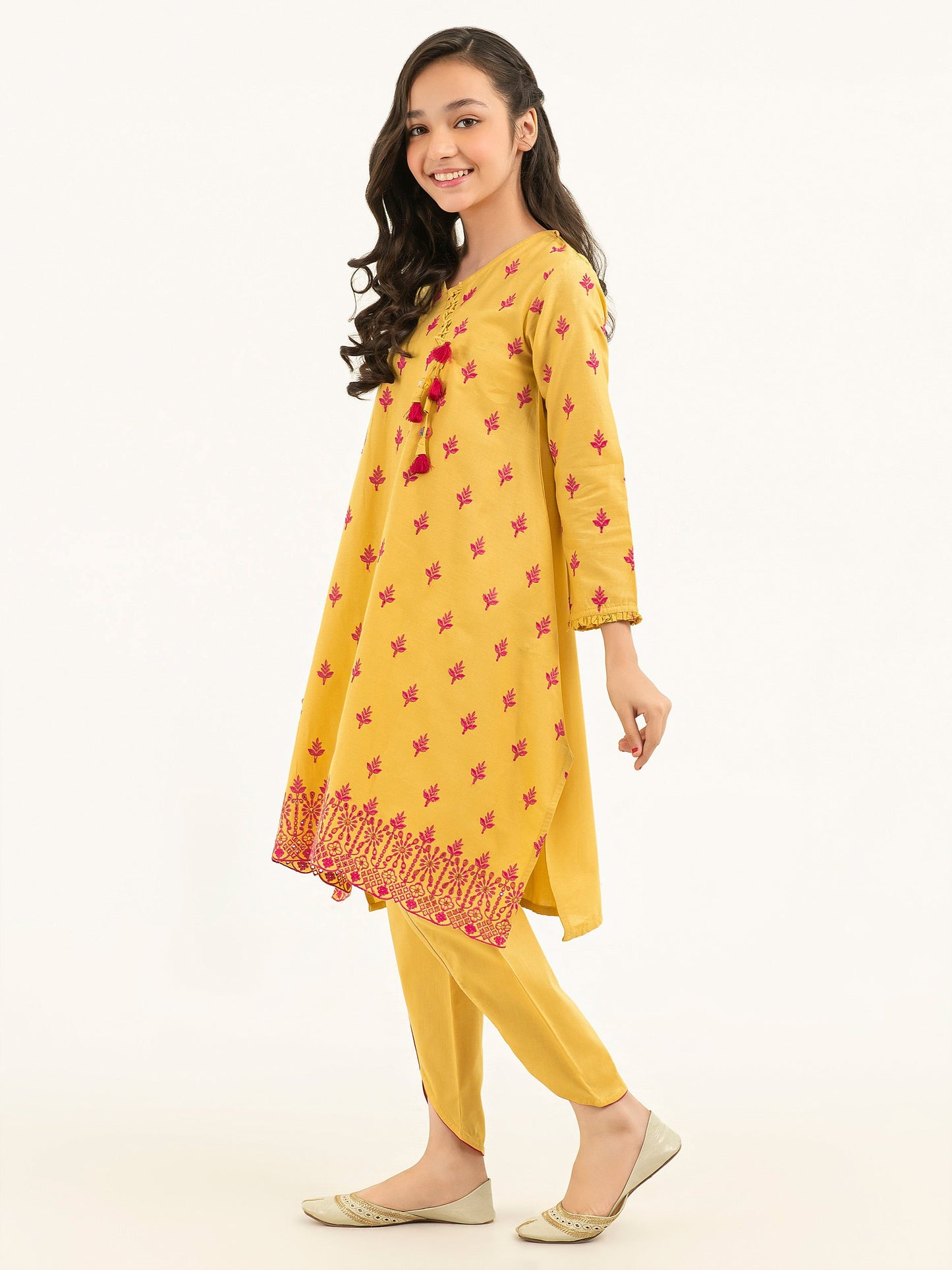 2 Piece Winter Cotton Suit-Embroidered (Pret)