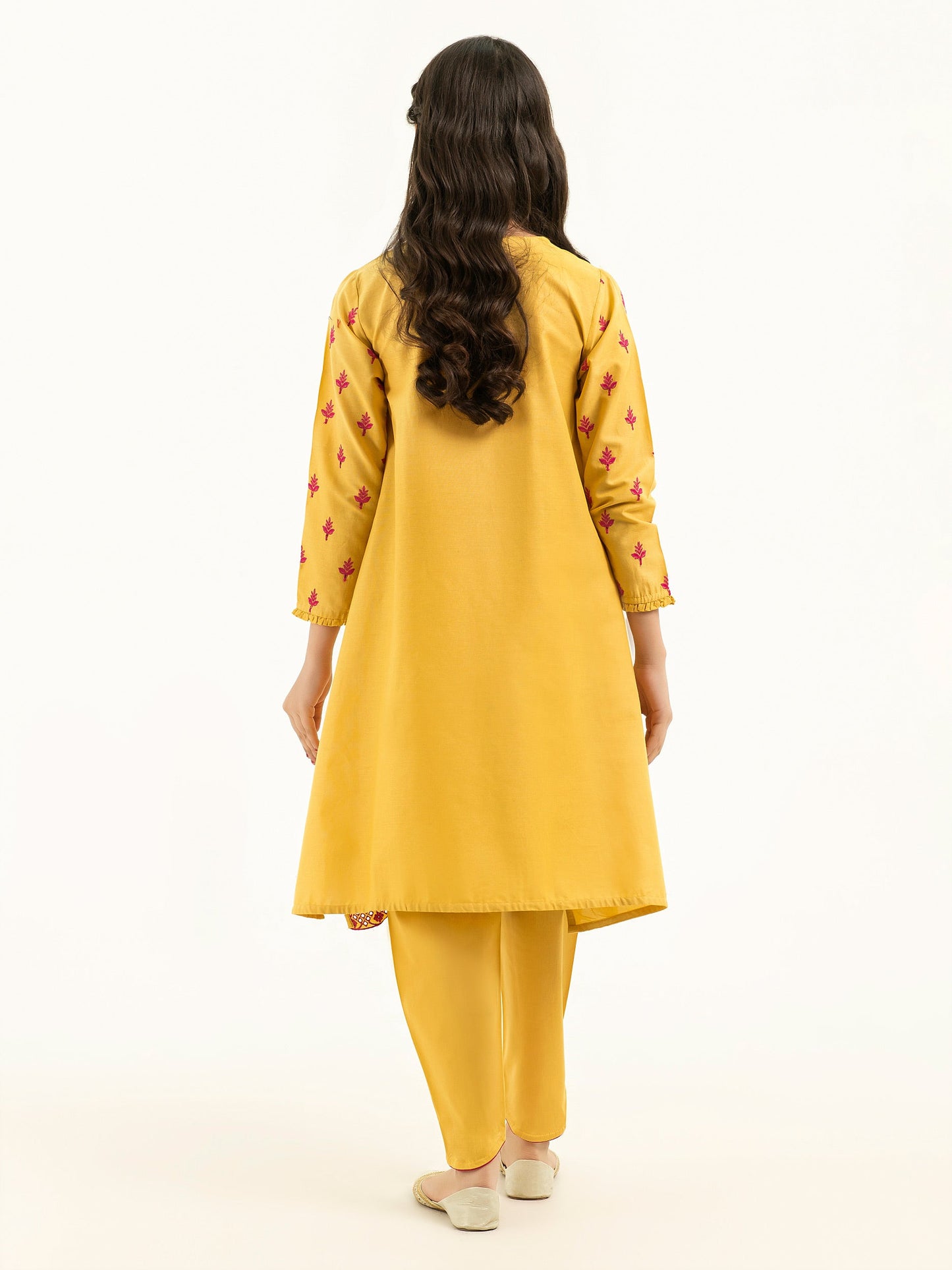 2 Piece Winter Cotton Suit-Embroidered (Pret)