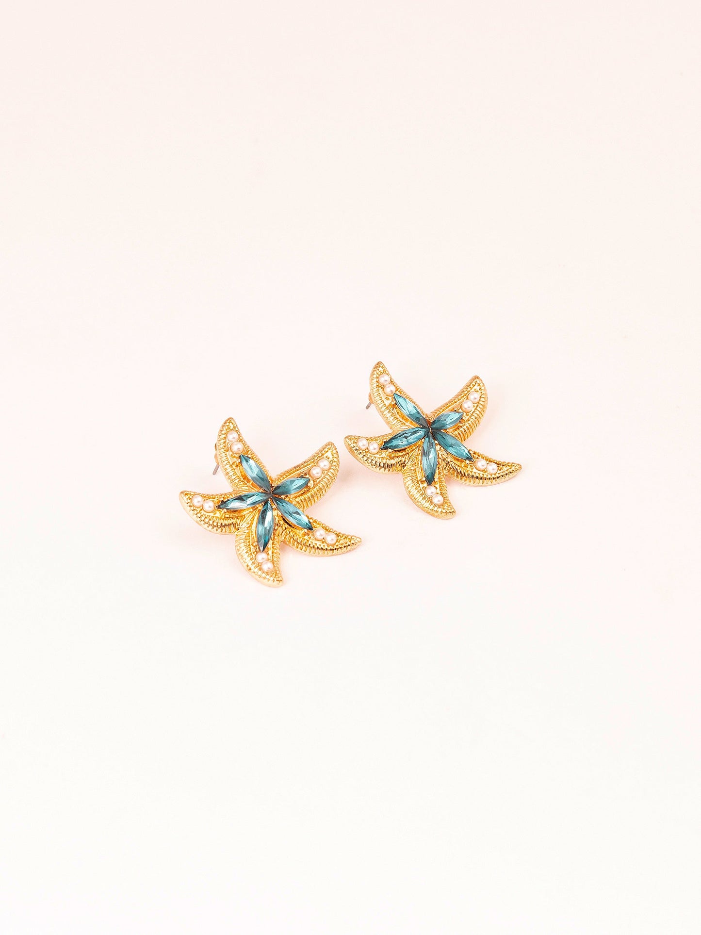 Embellished Star Fish Earrings