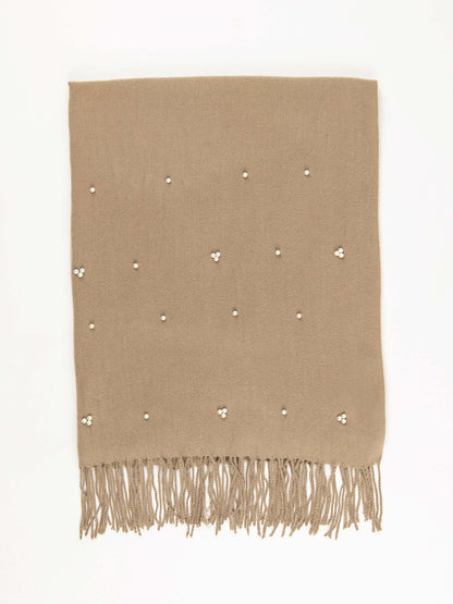 Limelight - Pearl Embellished Woolen Shawl