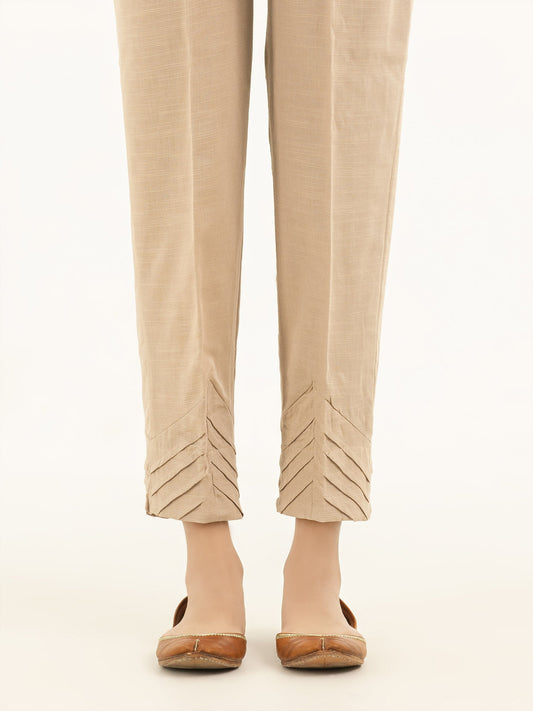 Pleated Khaddar Trousers