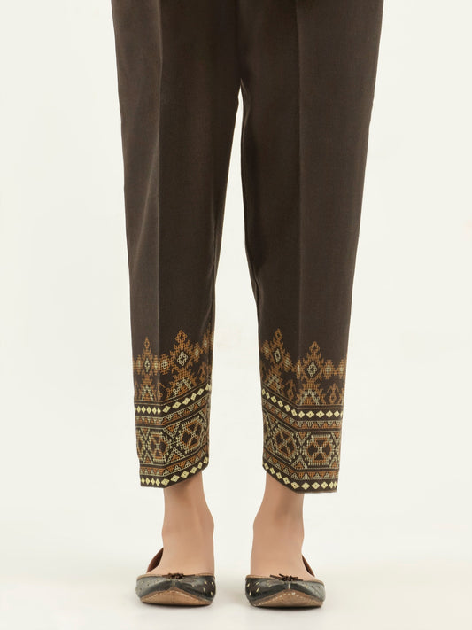 Printed Khaddar Trousers(Pret)