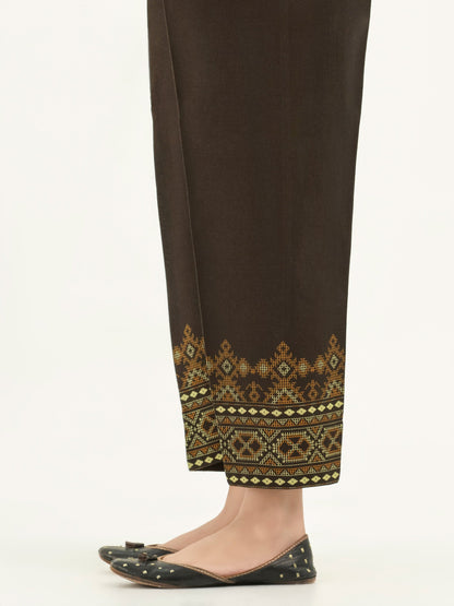 Printed Khaddar Trousers(Pret)