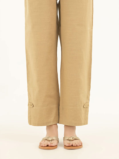 Buttoned Khaddar Trousers