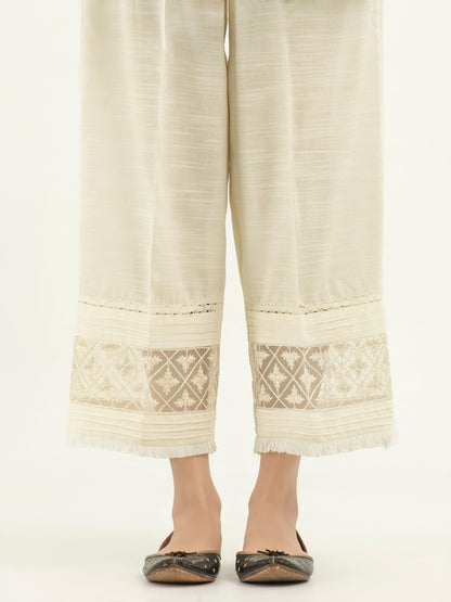 Embroidered Khaddar Trousers(Pret)