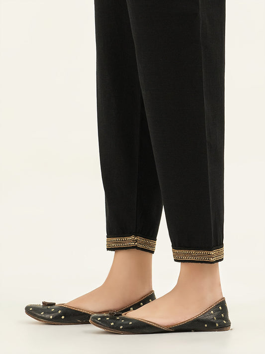 Embellished Khaddar Trousers(Pret)