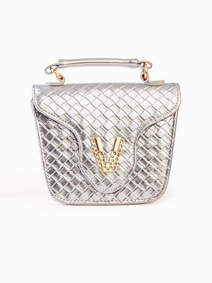 Limelight - Straw Patterned Mini Handbag