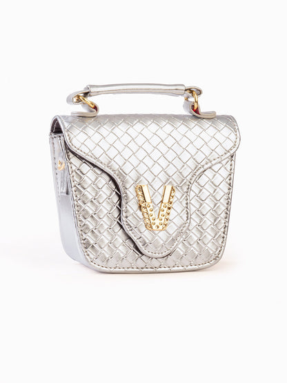 Limelight - Straw Patterned Mini Handbag