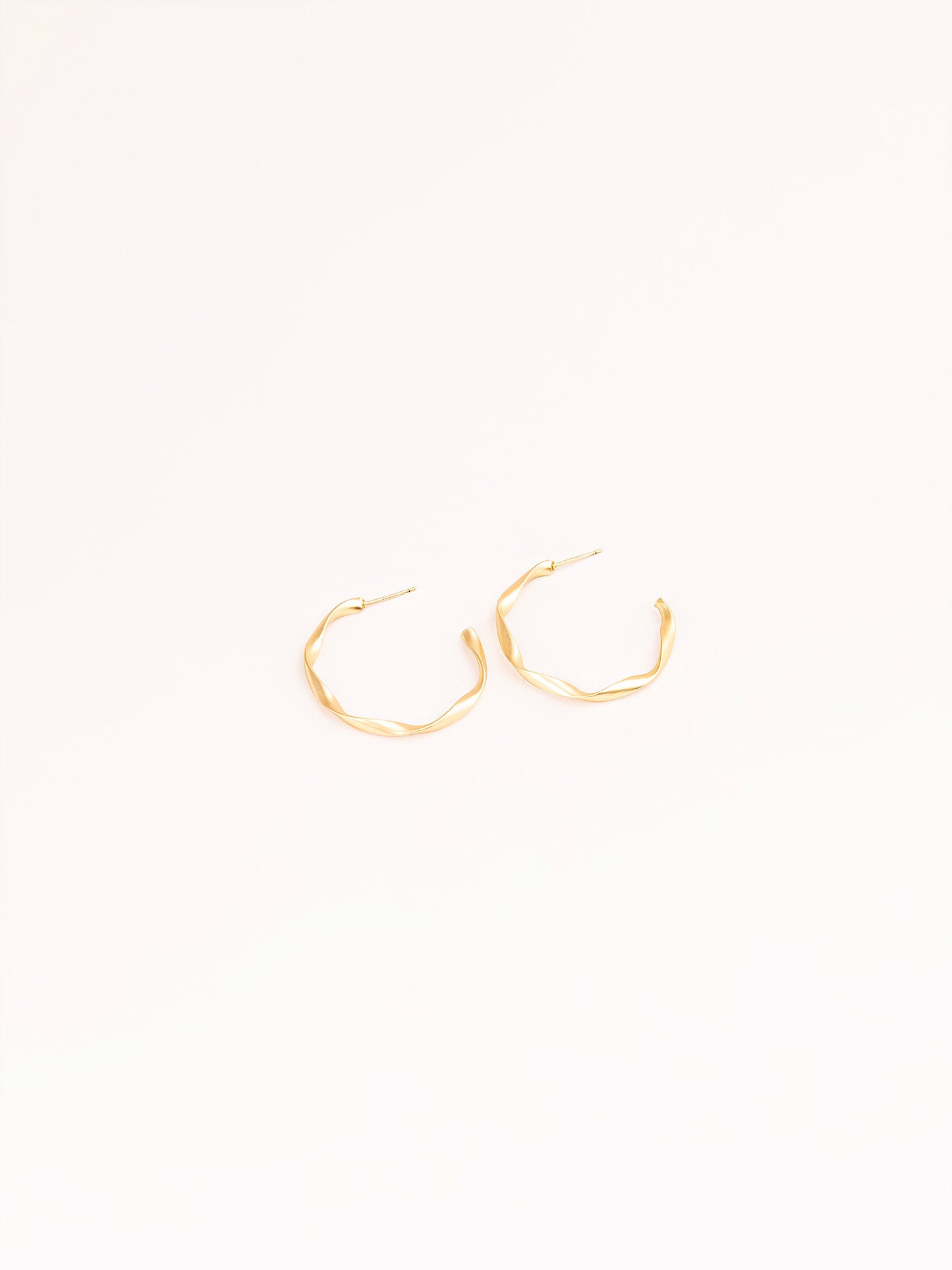 Twisted C-Hoop Earrings